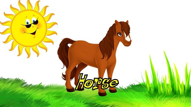 Animal sounds and names for children & kids! English! Learn English! смотреть онлайн