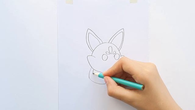 How To Draw Kitsune Fox From Roblox Adopt Me - Step By Step смотреть онлайн