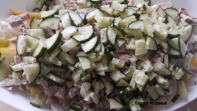 Салат из Пекинской капусты с мясом. смотреть онлайн