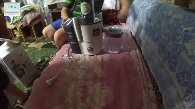 Соковыжималка Bosch VitaJuice MES25A0 распаковка, мини обзор смотреть онлайн