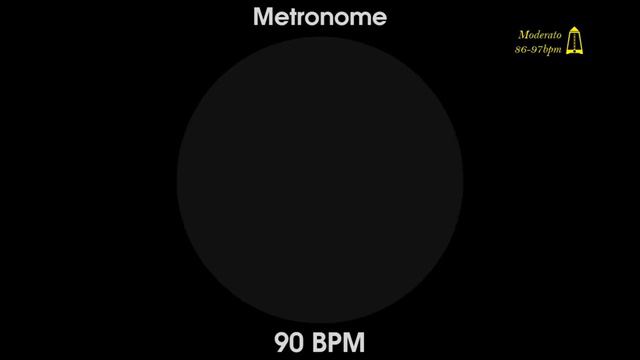90 BPM Metronome - Moderato - 1080p - TICK and FLASH, Digital, Beats per Minute смотреть онлайн
