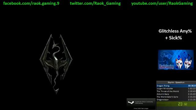 My first speedrun! Skyrim. смотреть онлайн