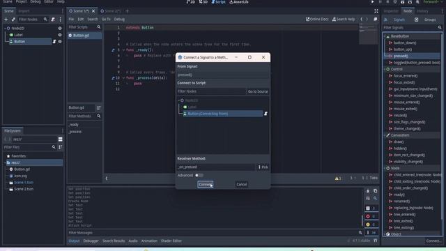 Godot 4: Linking a Button Node to Scene Change смотреть онлайн