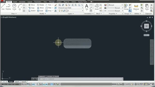 AutoCAD 2D 03 Polyline, circle, arc, rectangle, xline, ray, erase, copy, move, rotate, trim... смотреть онлайн