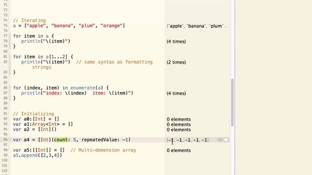 Swift Programming #5: Arrays смотреть онлайн