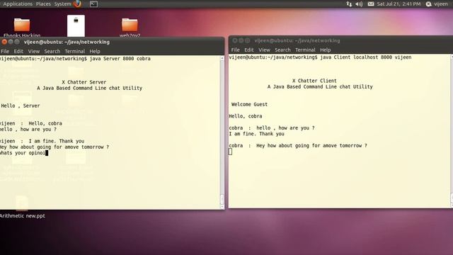 Java based Chat application смотреть онлайн