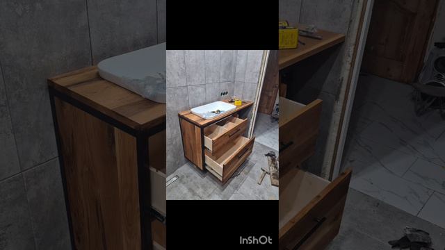 тумба под раковину своими руками из металла и дерева смотреть онлайн