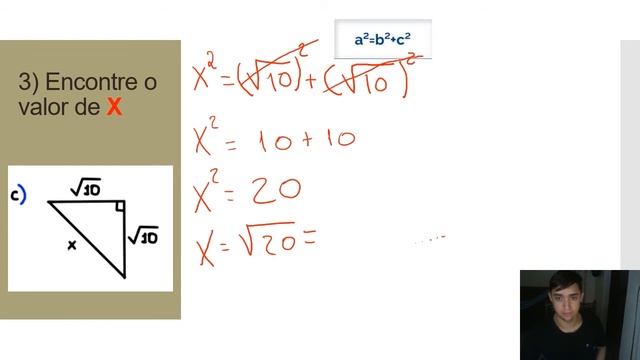 TEOREMA DE PITÁGORAS em Libras (Questão 3 - 4) смотреть онлайн
