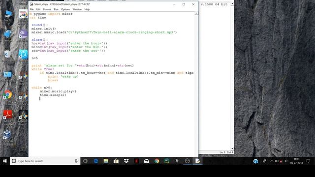 How to make "ALARM" in python (Simple method) смотреть онлайн