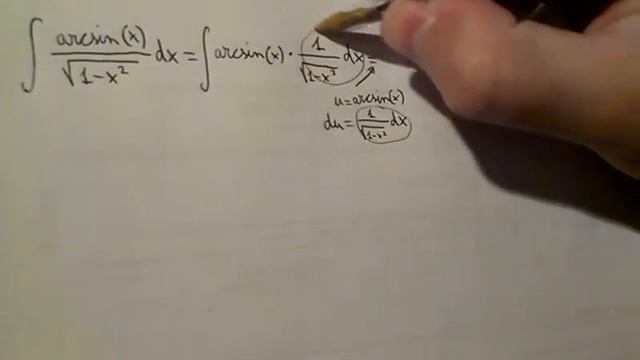 Integral of arcsin(x)/sqrt(1-x^2) (substitution) смотреть онлайн