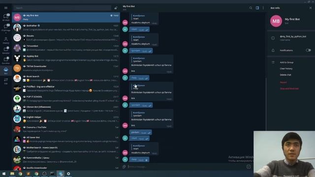 Pythonda aqlli telegram bot ochamiz | 2-dars | Python`да ақлли телеграм бот очамиз | 2-дарс смотреть онлайн