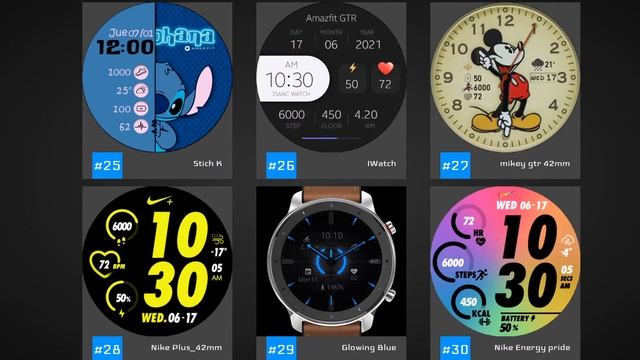 Top 50 Watch Faces For the Amazfit GTR (42mm) (Q3 2021) смотреть онлайн