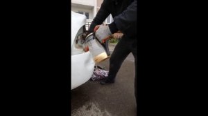 ВЫПРЯМЛЯЕМ БАМПЕР КИПЯТКОМ