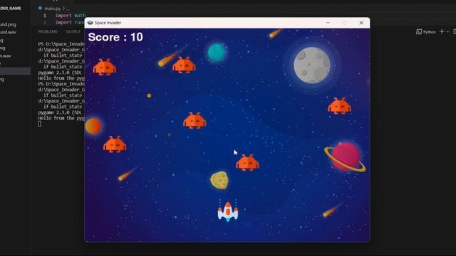 SPACE INVADER GAME #python #pythonprogramming #pythontutorial #pygame @TechnicalGuruji смотреть онлайн