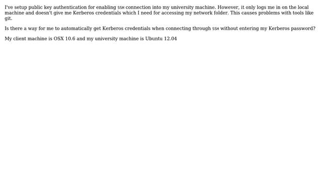 Public Key Auth + Kerberos смотреть онлайн