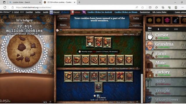 19 272 million cookies Cookie Clicker and 1 more page Personal Microsoft Edge 2023 09 27 10 смотреть онлайн