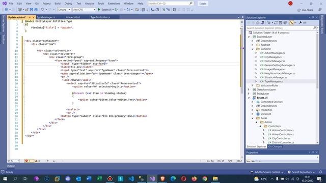 .Net Core 5.0 ile Emlak Sitesi - Tiplerin Güncellenmesi смотреть онлайн