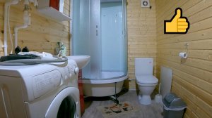 Теплый туалет- санузел в  частном доме! Устанавливаю душевую кабину Эрлит!