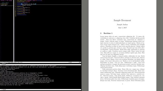 Minimal Latex environment for Linux (vim + entr + mupdf) смотреть онлайн