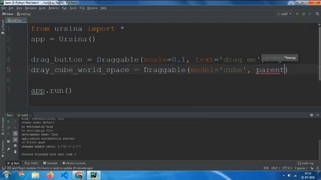 Draggable Entities in Ursina Engine | Learn ursina смотреть онлайн