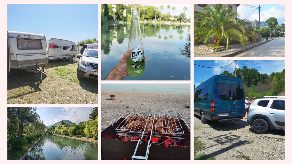 Абхазия 2022. Отпуск на море с караваном. Часть 2. Новый Афон. Кемпинг. ДТП в Абхазии, оформление смотреть онлайн