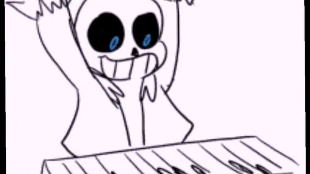 Undertale meme How Sans play the piano смотреть онлайн