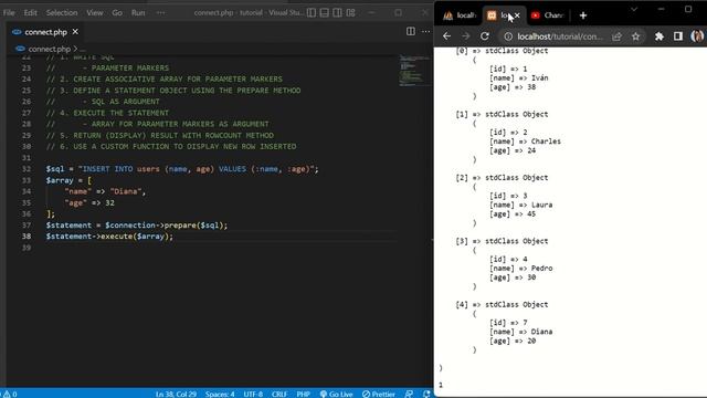 3 PHP Insert data into a mysql database смотреть онлайн