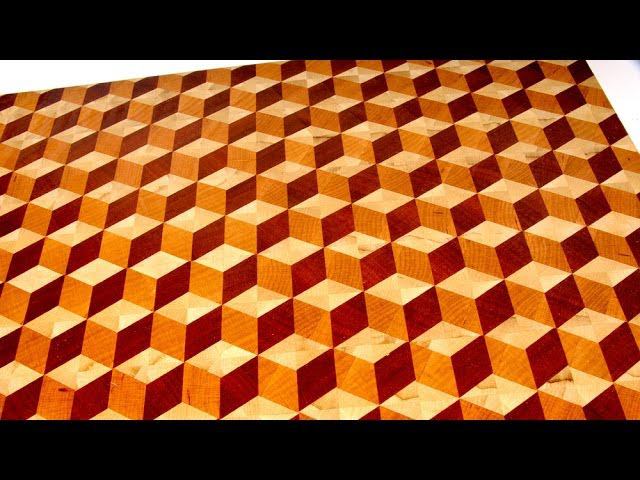 Making a 3D end grain cutting board #2 смотреть онлайн