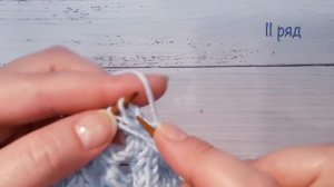 Ажурный узор спицами Тюльпаны Видеоурок