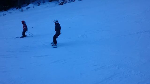 Банско съезд с горы Пирин, трасса 1. смотреть онлайн