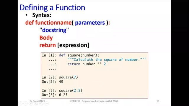 COMP215 Lecture 6 Functions Part1 смотреть онлайн