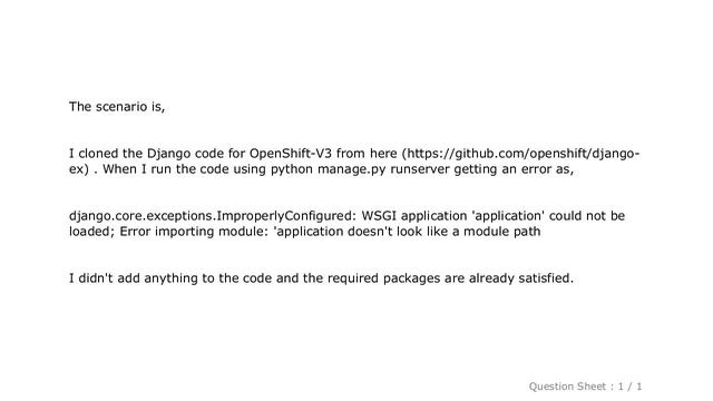 Django : django.core.exceptions.ImproperlyConfigured: WSGI application 'application' could not be l смотреть онлайн