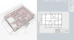 13. Renga. Моделирование коттеджа. Оформление плана этажа