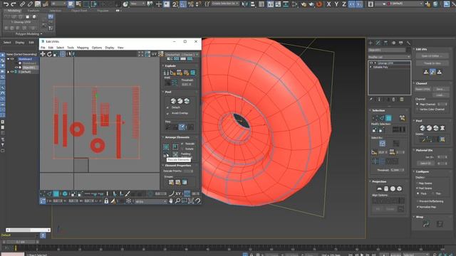 3Ds Max.  Логотип на колесе по окружности. Как сделать развёртку. Модификатор Unwrap UVW.