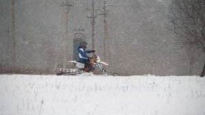 Сноубайк или гусеница на питбайки, эндуро, кроссовые мотоциклы