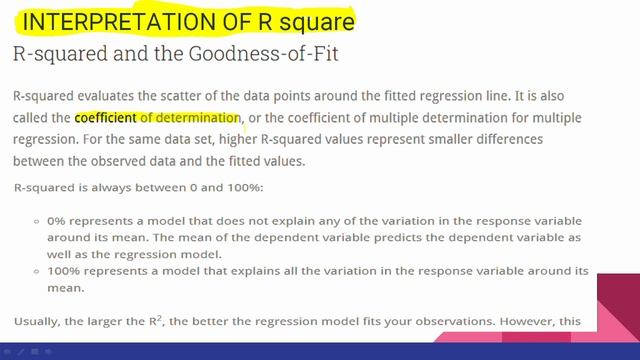 3.9 Interpretation of R square in Tamil смотреть онлайн