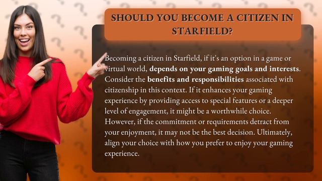 Should you become a citizen in Starfield? смотреть онлайн