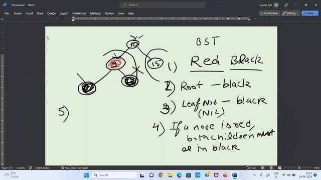 Red-Black Tree | MCS-021 3. (a) What is a Red-Black tree ? Explain its properties. смотреть онлайн
