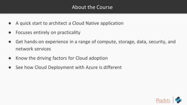 Cloud Native Development on Azure with Java: The Course Overview | packtpub.com смотреть онлайн