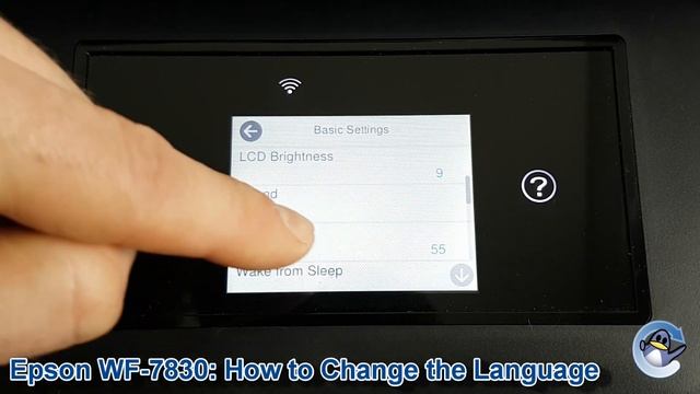 Epson WorkForce WF-7830DTWF: How to Change the Language смотреть онлайн