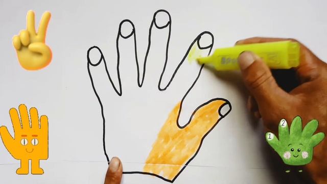 Легкий рисунок Рука шаг за шагом - Как нарисовать руку смотреть онлайн