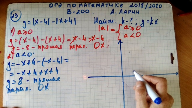 Подготовка к ОГЭ 2019 /2020 по математике.@Вариант - 200. # Задание 23.. А.ЛАРИН. смотреть онлайн