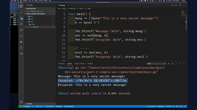 ep24.2 - Simple XOR Cipher смотреть онлайн