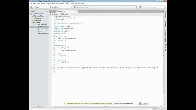 Unity 5! Движение Блока по всем осям смотреть онлайн