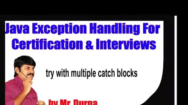 Java Exception Handling For Certification & Interviews by Durga Sir смотреть онлайн