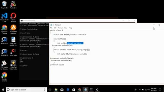 Java variable and data types смотреть онлайн