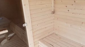 Мобильная баня без фундамента #баня #строительство