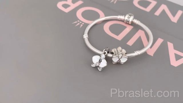 Комплект подвеска Белая Орхидея, шарм Белая Орхидея, браслет Пандора классический смотреть онлайн