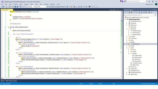 Hidden and HiddenFor HTML Helpers in MVC - Part 22 смотреть онлайн