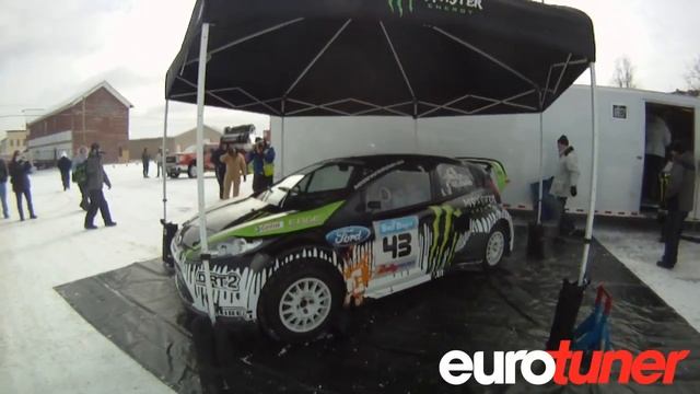 Ken Block debuts Ford Fiesta at Rally America Sno* Drift смотреть онлайн